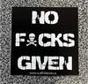 No Fxcks Given sticker