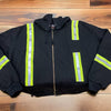 Arctic Wear FR Zip-up Hoodie w/High Viz Stripes & Snap-Off Hood