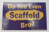 Do you even scaffold bro? sticker