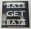 Rats get bats sticker
